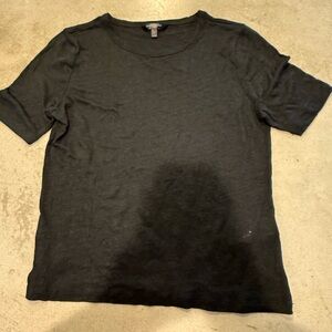 🍄 Banana Republic Linen Charcoal Short Sleeve Tee